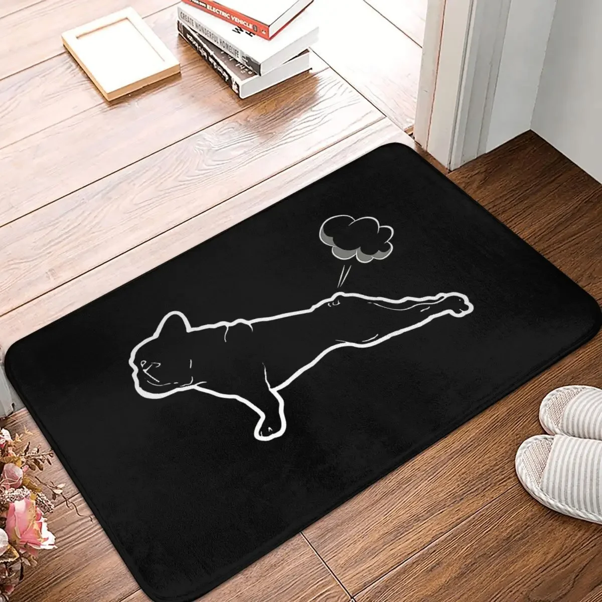 

Dog Doge Cute Non-slip Doormat French Bulldogs Yoga Bath Carpet Bath Kitchen Mat Prayer Indoor Decorative