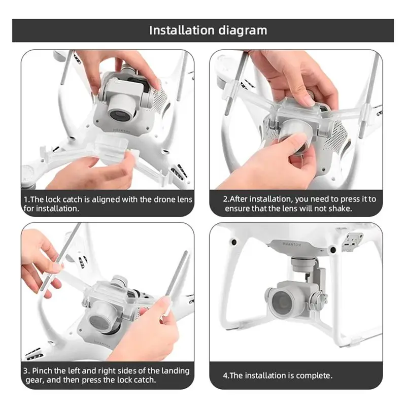 Verrou de Cardan pour DJI P4 - Protection Drone Accessoire