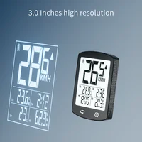 Ordinateur de vélo sans fil, grand écran, rechargeable par USB, temps d'attente ultra-long, compteur de vitesse de vélo, étanche, odomètre de cyclisme 4