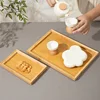 Bamboo Tray for Storage Organization, Tea Tray, Home Decoration, Wooden Tray, Kitchen Accessories 5