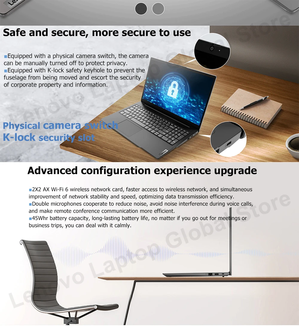 Lenovo YangTian V15 2022 Laptop with 12th Gen Intel Core, UHD Graphics, 15.6