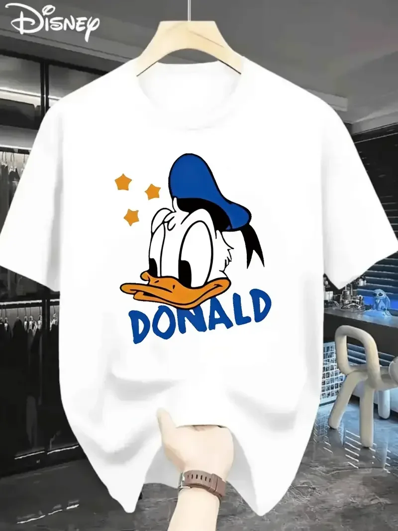 T-shirt Donald Disney Blanc - Coton Confortable
