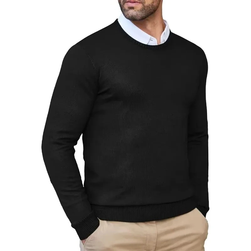 Animal Game Men's Knit Tshirts Crew Neck Pullover Sweaters Casual Knitwear Autumn Classic Soft Cold Blouse Winter Warm Knit Men