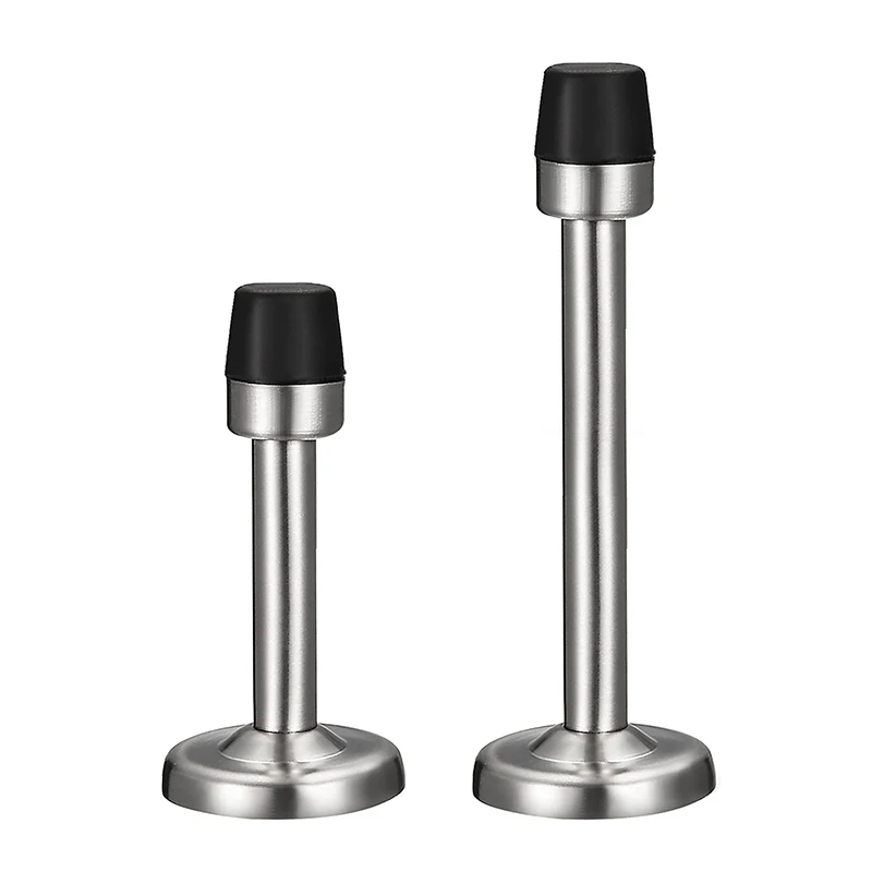Door Stopper Wall Mount Stainless Steel Sound Dampening with Screws