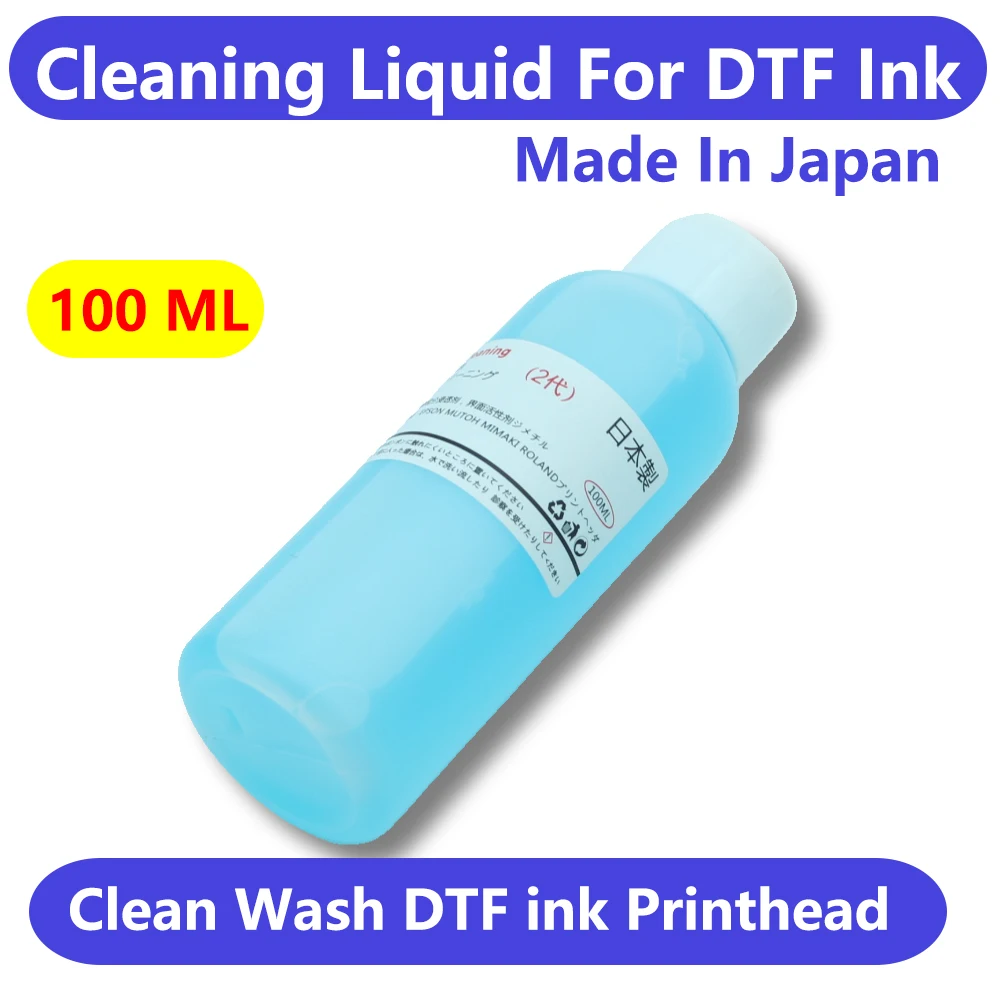 DTF 프린트 헤드 세척액, 엡손 XP600, L1800, 1390, L805, i3200 프린터용, 프린트 헤드 세척 클리너, 100ml