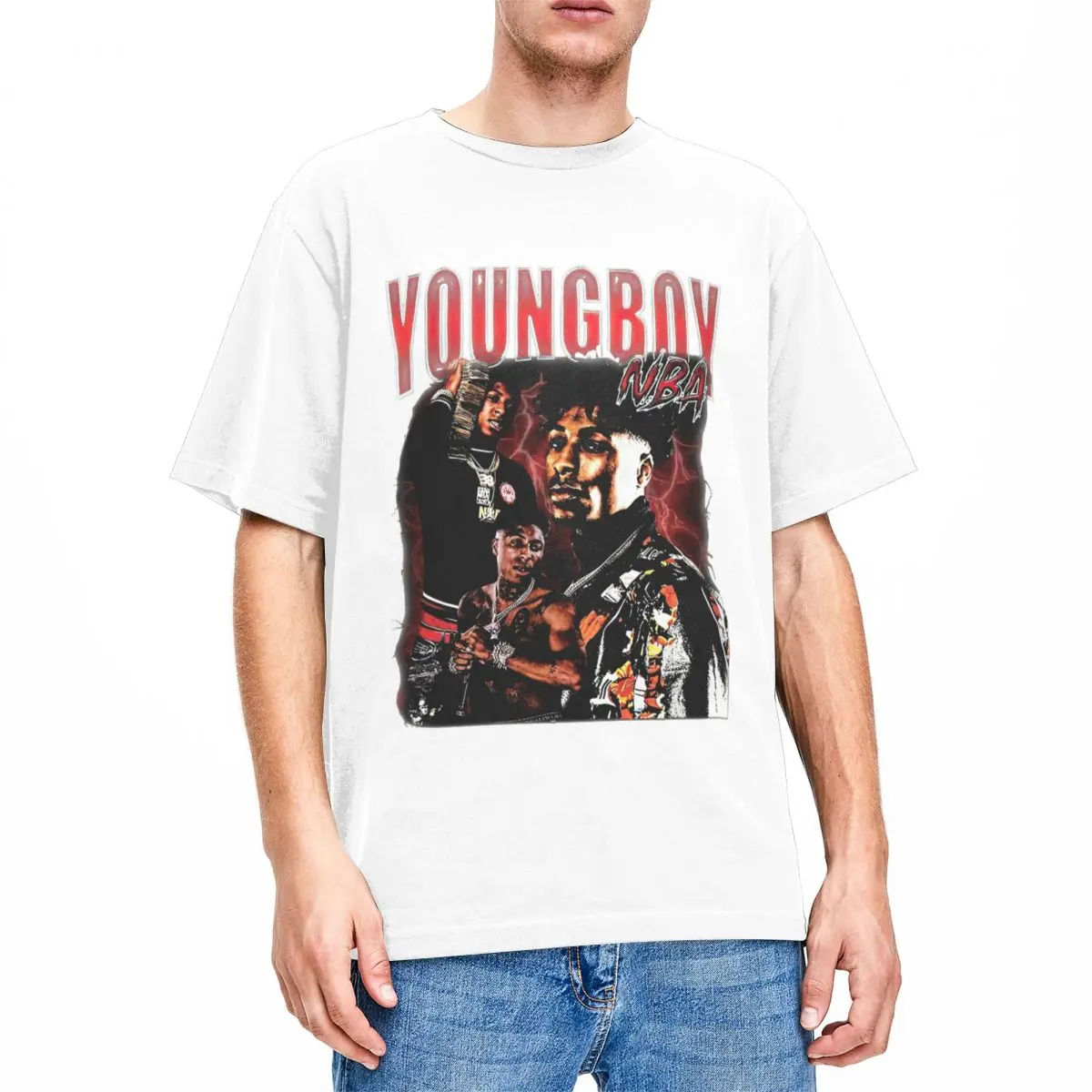 

Футболка хлопковая с круглым вырезом и коротким рукавом, в стиле ретро