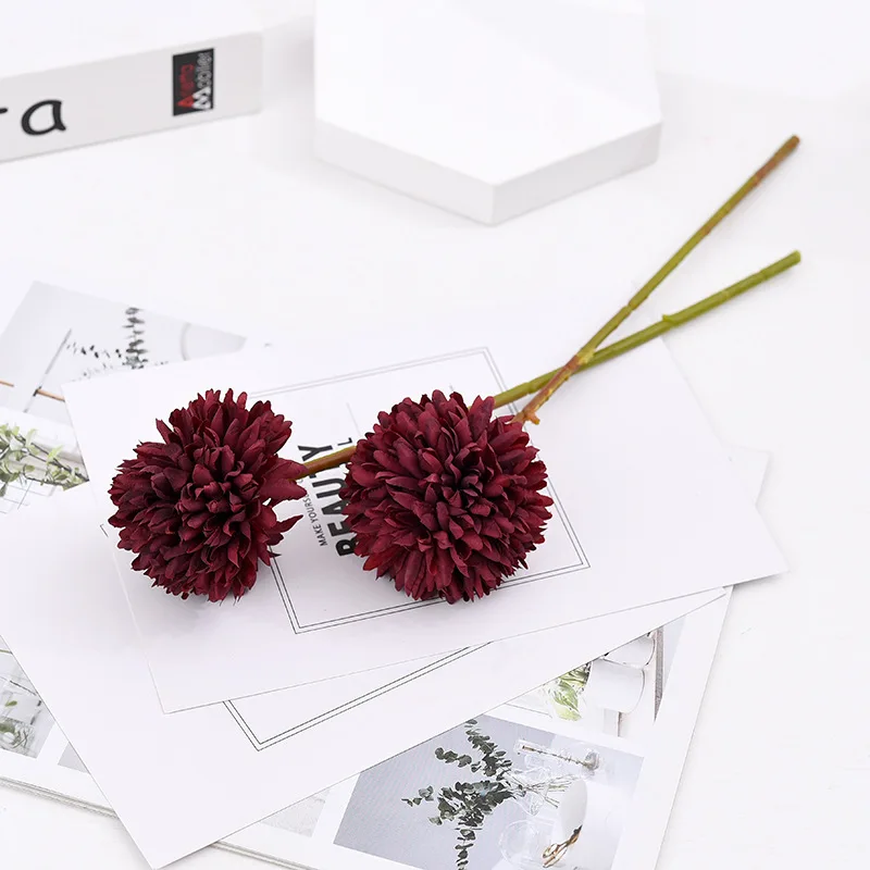 thumbnail image 1 of Bola de diente de león artificial de 30 cm, crisantemo, flor falsa, arreglo floral en maceta para sala de estar, decoración de boda, 1 of 5