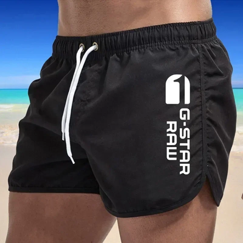 Men's Shorts Swimwear Man Swimsuit Swimming Trunks Sexy Beach Shorts Surf Board Male Summer Breathable Clothing Pants (9colors) 2