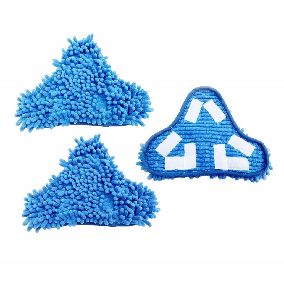 3/6pcs Steam Mop Pads Coral Blue Chenille Compatible For H2O X5 H20 Reemplazo Lavable - View #12