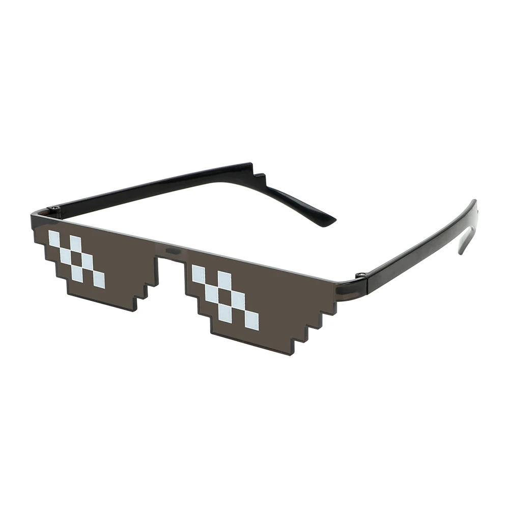 

12 Bit Mosaic Sunglasses Trick Toy Thug Life Glasses Deal With It Glasses Pixel Black Mosaic Sunglasses Cool Jokes Funny Toys