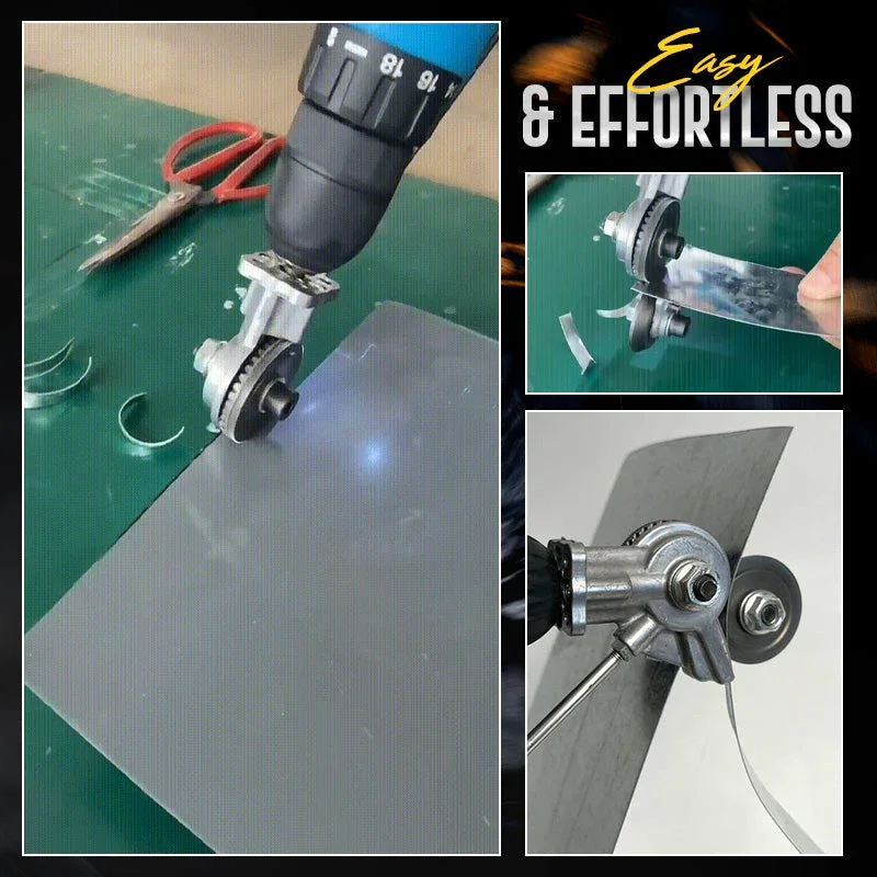 Mintiml® Electric Drill Plate Cutter Attachment Metal Sheet Cutter Sawing Machines Free Cutting Tool Nibbler Sheet Metal Cut 4