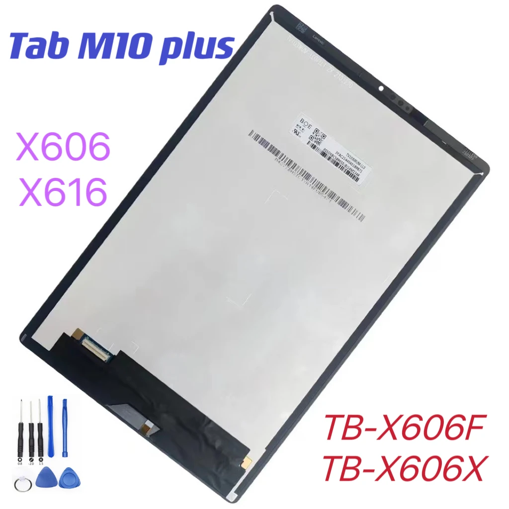 Panel De Pantalla Táctil De Repuesto Para Lenovo Tab M10 Plus TB-X606F / X606X / X606 11 - Con Vidrio Y OCA, Incluye Herramientas