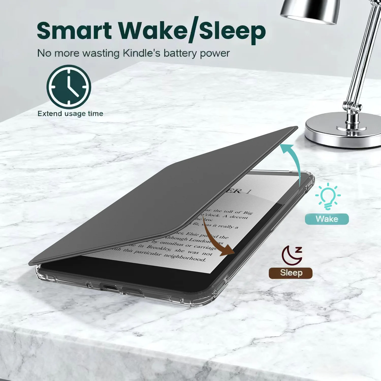 Enhanced Smart Cover with Detachable Acrylic Back and Magnetic Adsorption