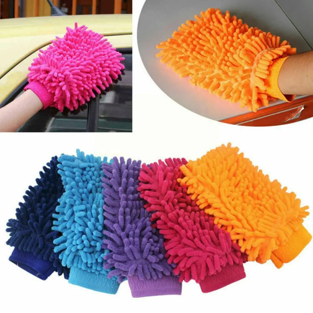 

Car Cleaning Protector Drying Gloves Ultrafine Fiber Home Tool Window Accessories Wash Auto Chenille Microfiber Cleaning Gl Y0O3