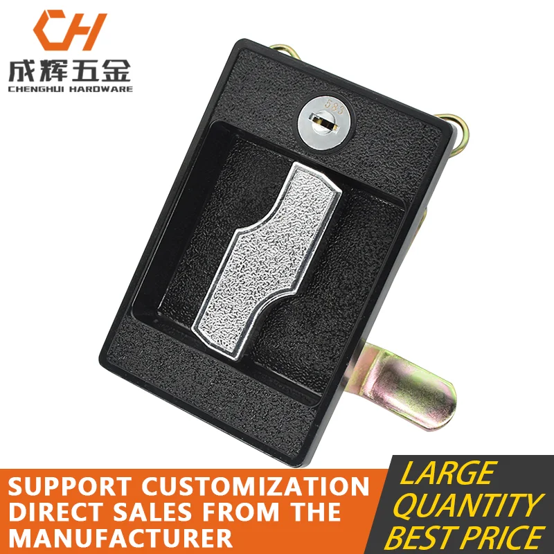 FS2395 Square Fire fighting Cabinet Lock Handle Flush Lock For Cupboard Door