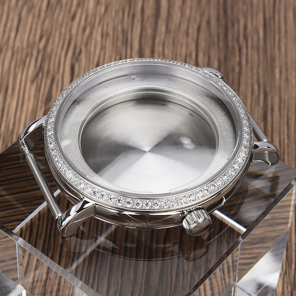 Ultra Thin Domed Sapphire Crystal Glass Watch Case - 40mm, Waterproof Accessories