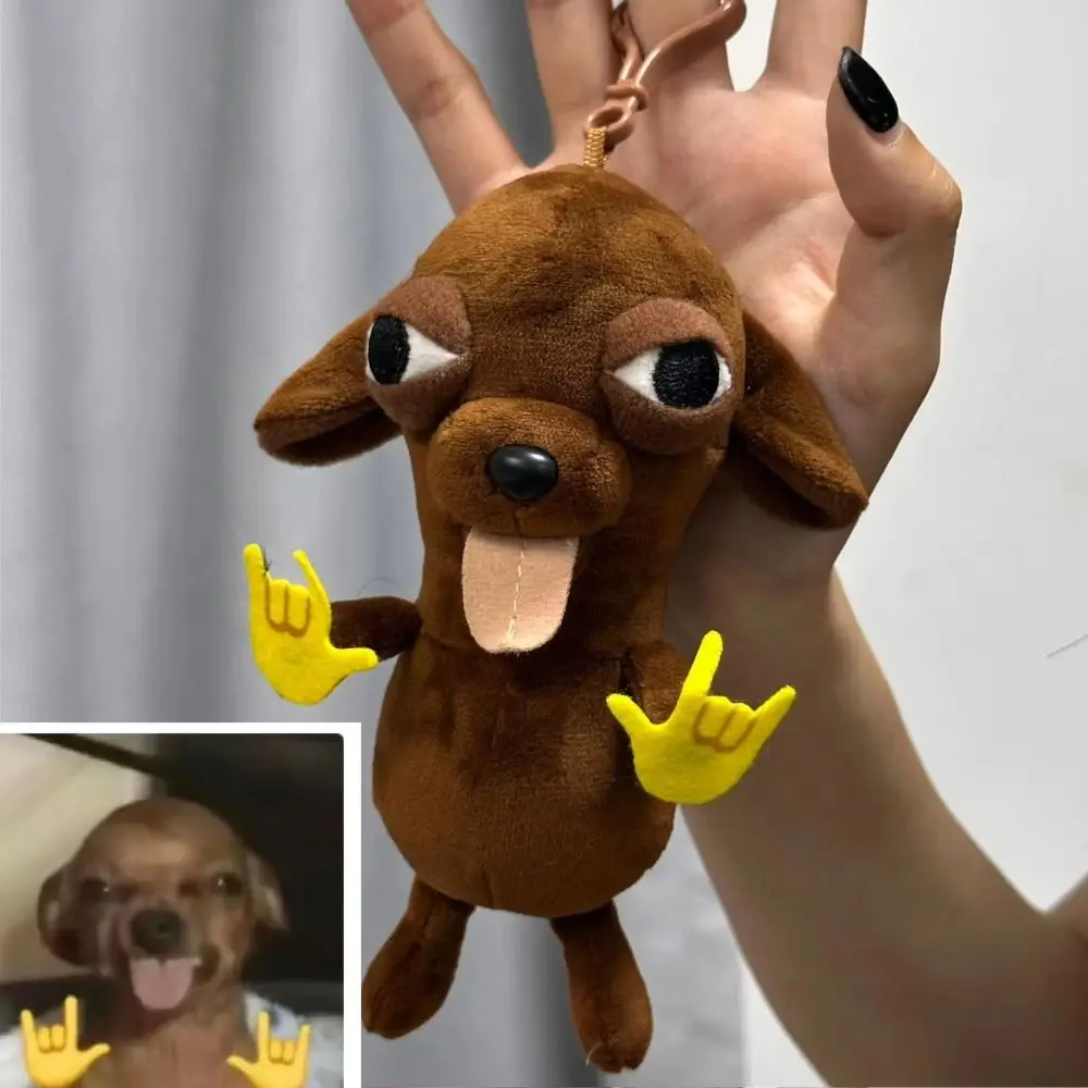 Stuffed Animals Chihuahua Pendant Puppy Pet Keychain Pendant Stuffed Chihuahua Doll 17cm Kawaii Chihuahua Simulation Dog