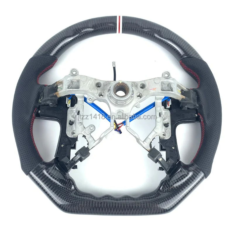 For Toyota Camry Highlander Heracles Vigo Steering Wheel Carbon Fiber 2005 2006 2007 2008 2009 2010 2011 2012 2013