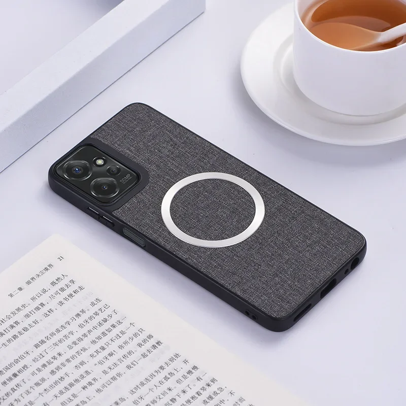 Luxury Fabric Magnetic Phone Case with MagSafe Technology