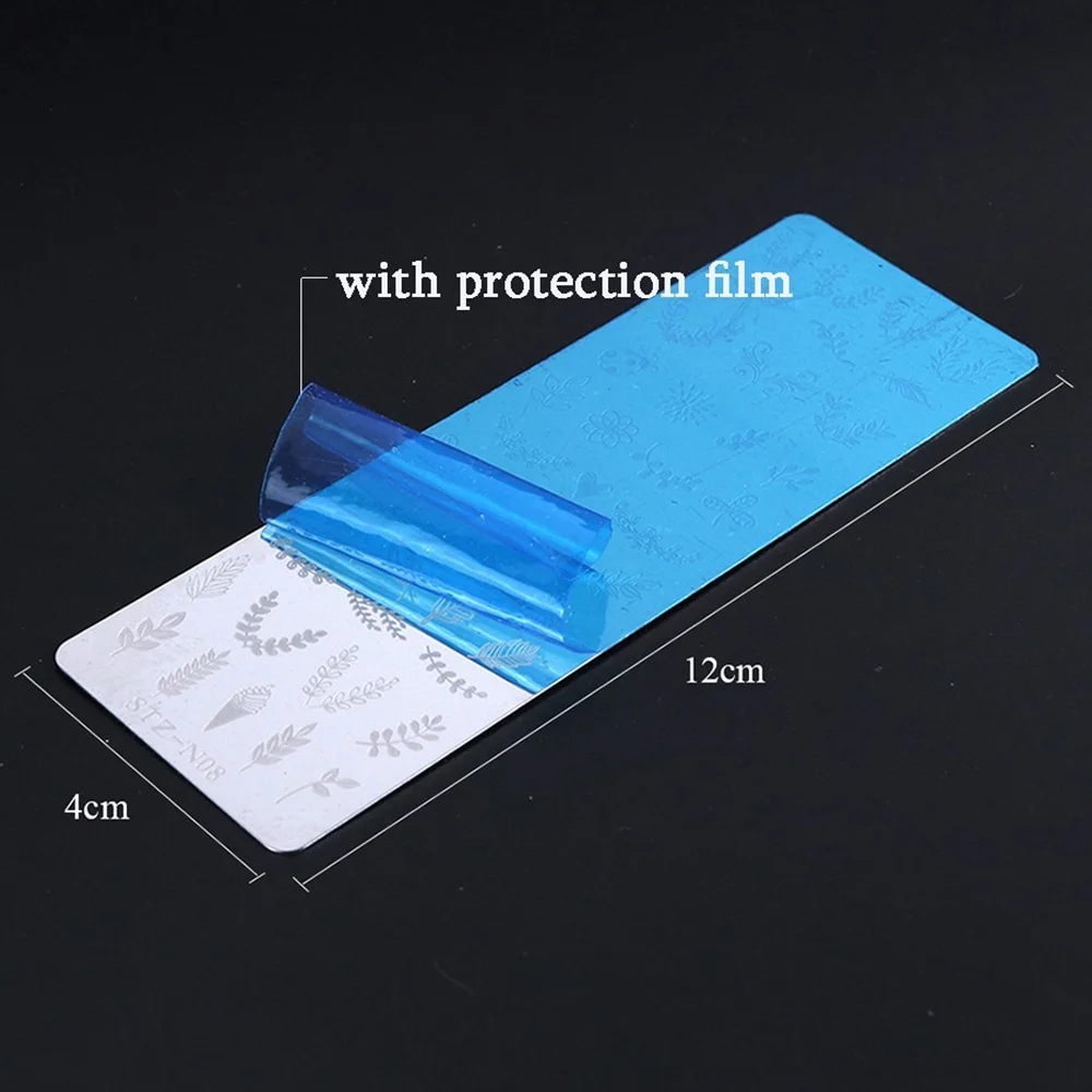 네일 스탬프 플레이트 나비 폴란드어 전송 스텐실 꽃 기하학 DIY 템플릿 네일 도구 1PC