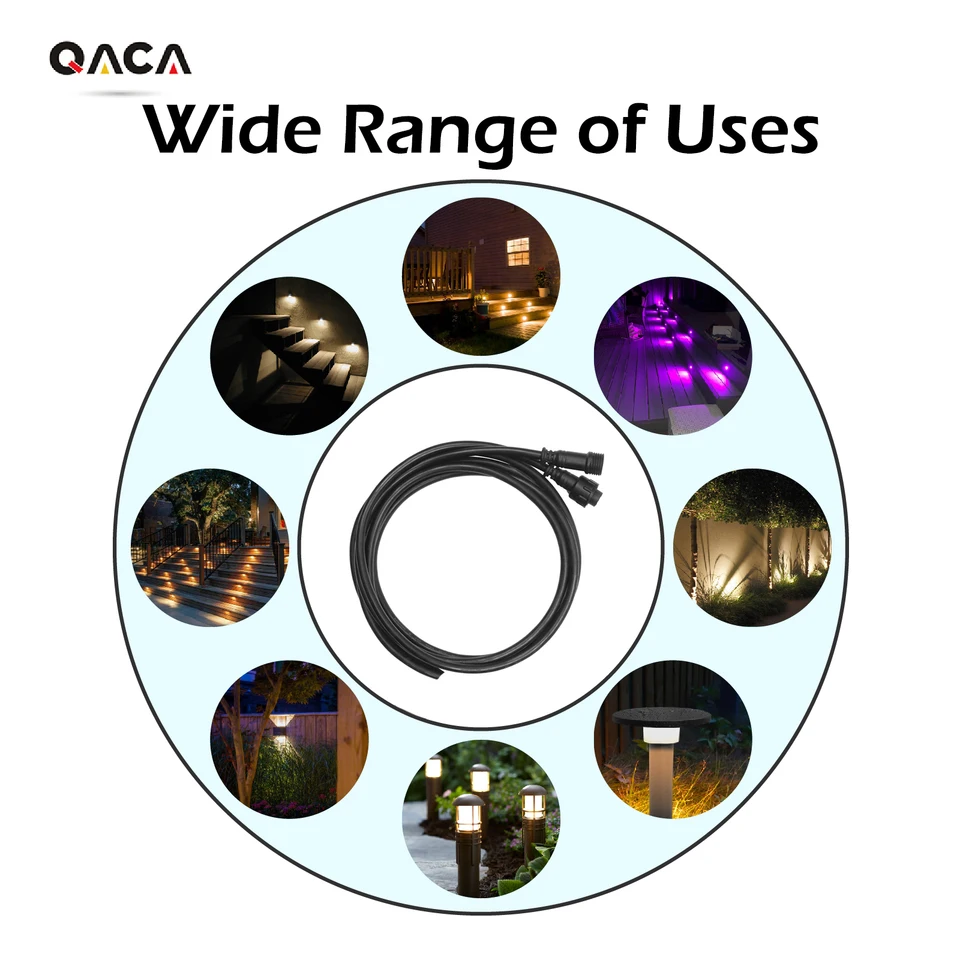 Cavo Impermeabile IP 65 Cavo Prolunga Di Segnale Da 10 Metri Per Teste Mobili Par LED Uso Esterno - Foto 9