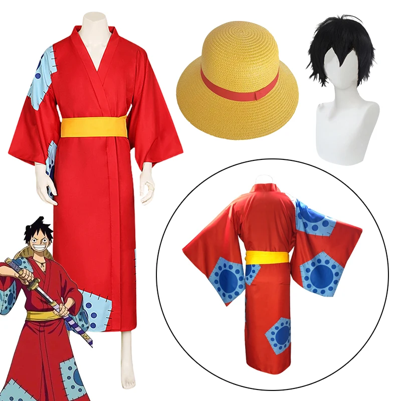 Monkey D. Luffy Cosplay Wano Kimono