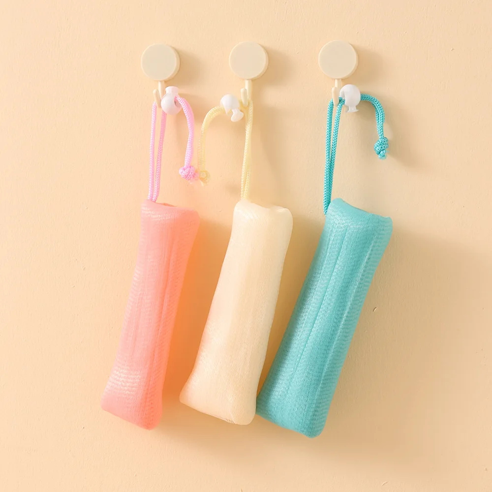 2 Pcs Travel Soap Bags for Dry Shower Washcloth Net SaverBathroom Mesh Bath Peeling Bag Products Pouch The Body Cleaning Sponge 5