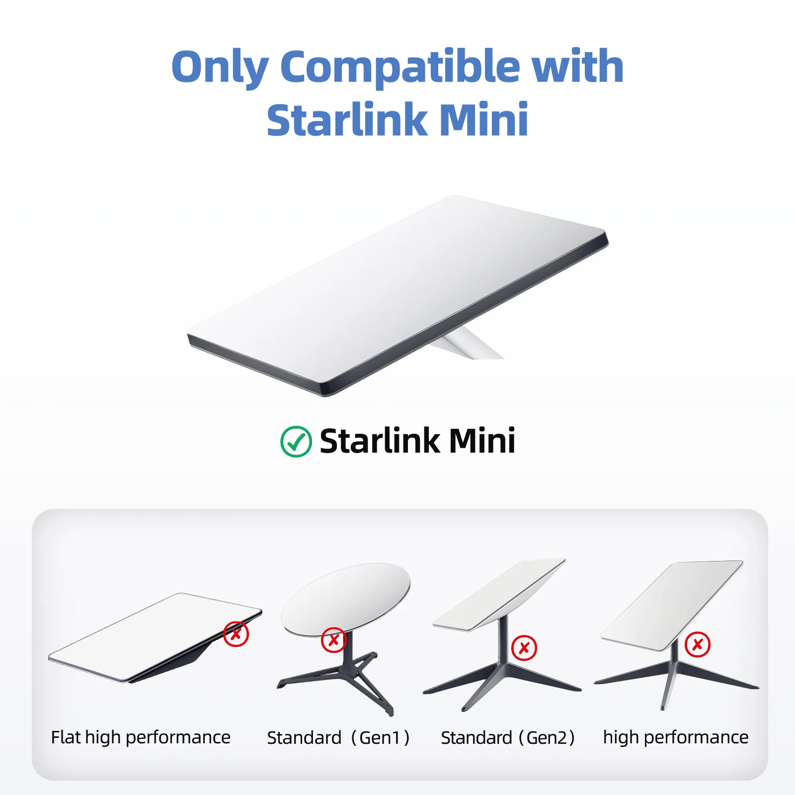 스타링크 삼각대 스탠드(마운트 어댑터 포함), 높이 조절 가능 스타링크 삼각대 마운트 3세대, 스타링크 안테나 파이프 어댑터