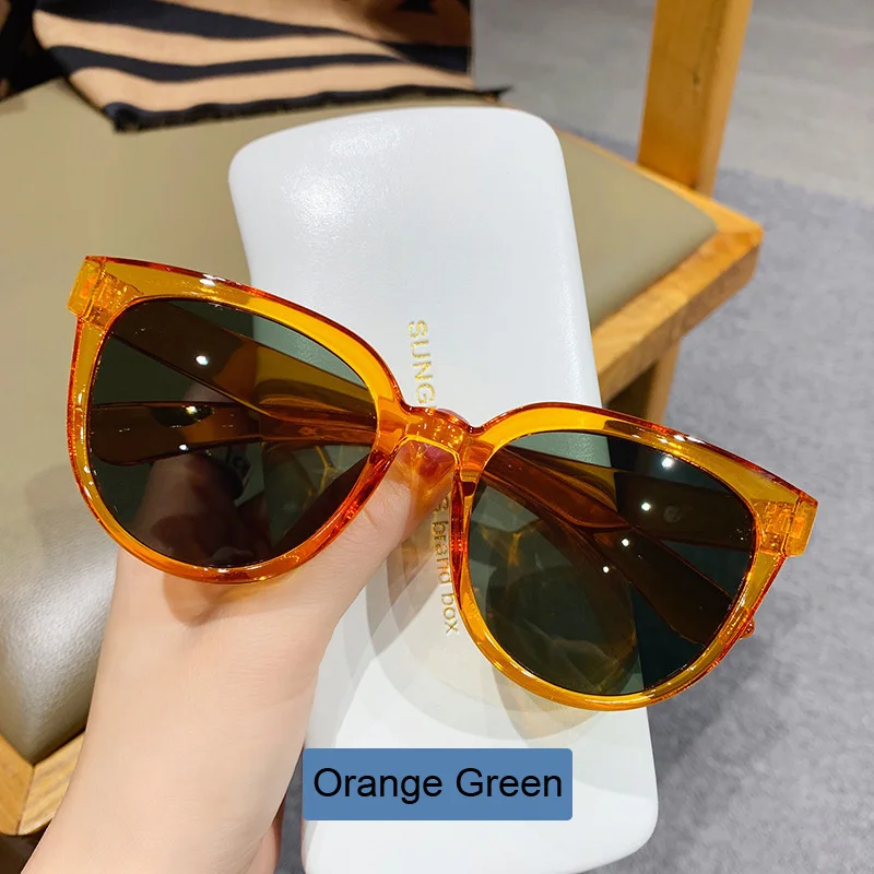 2022 Fashion Cat Eye Sungl Women Brand Designer Vintage Sun Gl Female Lady Retro Shades Oculos De Sol UV400_voghion.com