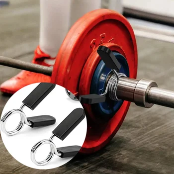 Barbell Spring Clip Collars 1