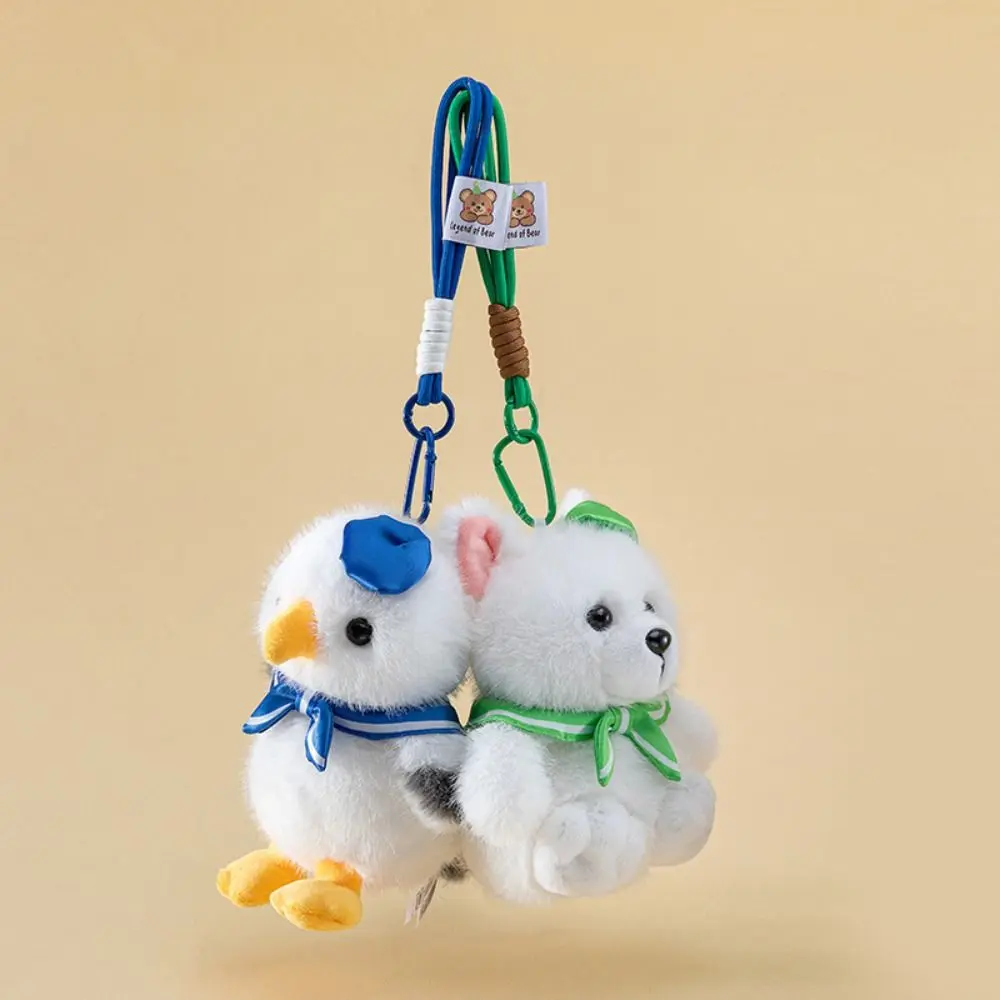 Interactive Simulation Seagull Plush Keychain Handmade Collection Seagull Doll Stuffed Toys Cartoon Soft
