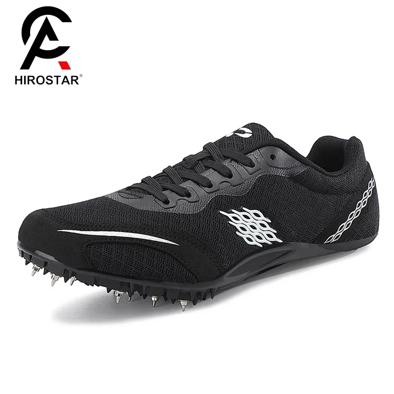 Men Track Spike Field Shoes Training Sneakers Jump Soft Lightweight Racing Match Professional Jumping Footwears Running Lace-up