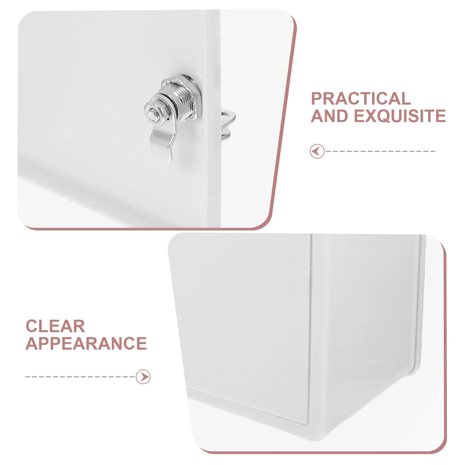 잠금 가능한 벽걸이형 우유 보관함 대용량 우유 저장 및 분배 용기 세련된 현대적인 디자인 (실내외 겸용)