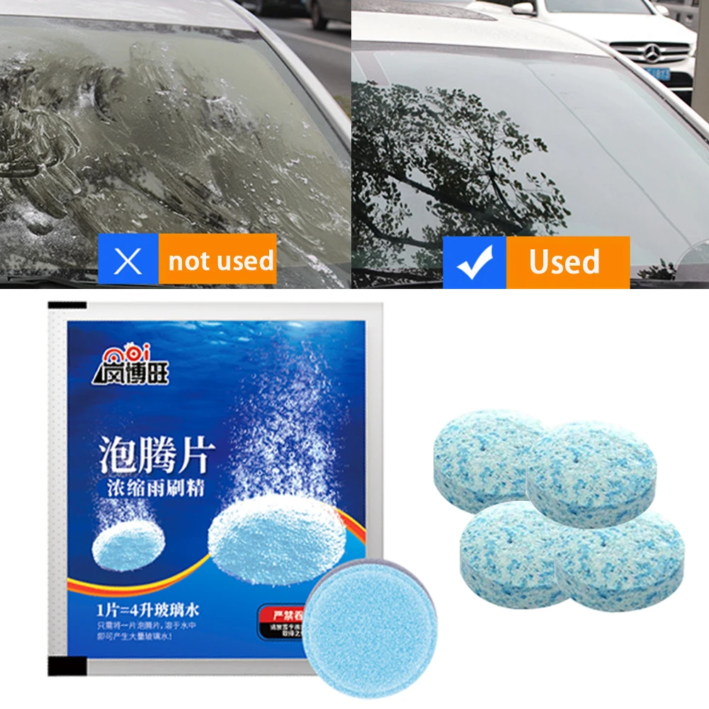 Effervescent Tablets Cleaning Windshield Window Glass Cleaner Auto Wiper Glass Solid Cleaning Car Windshield Glass Solid Cleaner