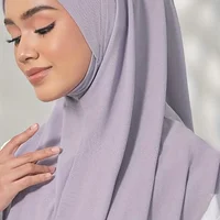 Maillot islamique musulman Modal Hijab écharpe instantanée Hijabs foulards pour femmes longues foulards tête enveloppement châle Bonnet Hijabe Femme 2