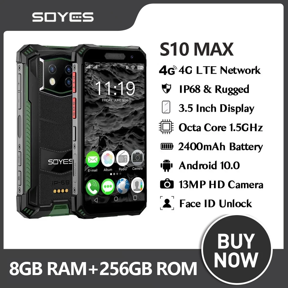 SOYES-Mini-Smartphone-Rugged-S10-Max-8GB-256GB-3-5-Octa-Core-Android-10 ...