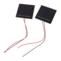 Micro Panneau Solaire Photovoltaïque, Cellules Solaires avec Fils, Plaque Xy, Projets de Bricolage, Jouets, 2V, 120MA, 54mm x 54mm, 5Pcs 2