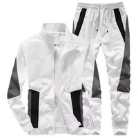 Men Sportswear Sets New Fashion Spring Autumn Sports Suit Jacket+Sweatpant 2 Pieces Set Male Casual Tracksuit 1
