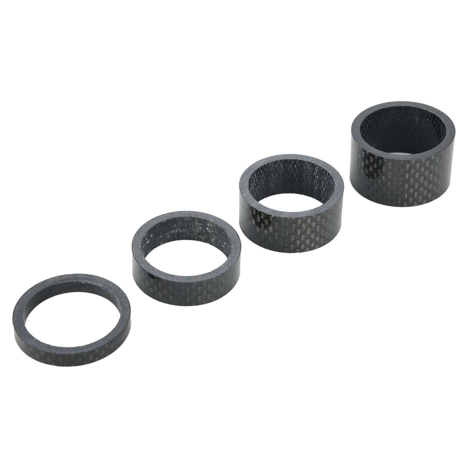 

1 1/8\" MTB Bike Bicycle Carbon Fiber Headset Fork Spacers Roads Bike Handlebar Stems Washer Rings Front Fork Bike Accessories