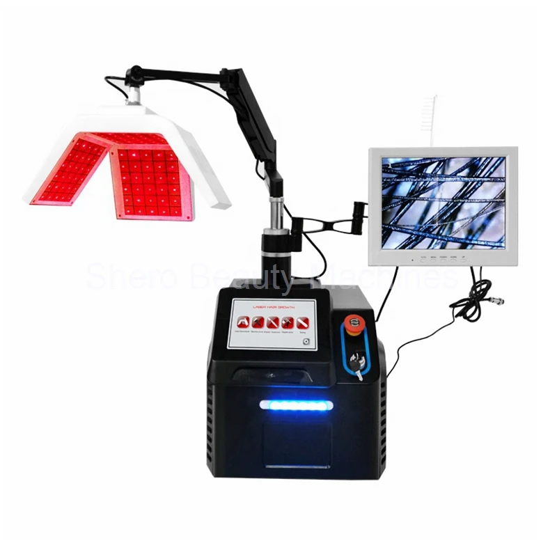 2022 650nm Diode Laser Hair Growth Machine Hair Regrowth Bio Stimulate PDT LED Light Anti Hair Loss Treatment Beauty Equipment