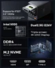 WTR PRO Intel N100 N150 Mini PC Ryzen 7 5825U with 4 Bay Nas DDR4 16GB 500GB SSD 2.5G LAN Game Computer Support 2.5/3.5 "HDD 2