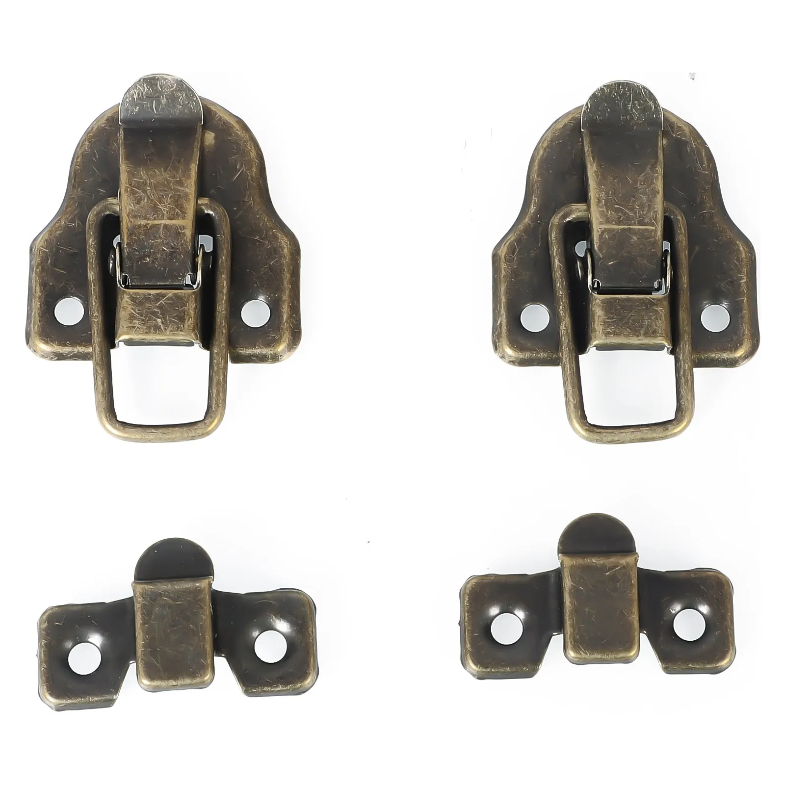 

2pcs Jewelry Wood Box Hasps Drawer Latches Cabinet Suitcase Case Trunk Toggle Clasp Clip For Gift Box Wine Box Decorative