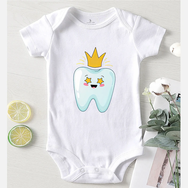 Baby Bodysuits are cool Romper Kids Autumn New Born Baby Clothes Winter Newborn Girl Outfit Clothing for Babies I Got My First First Tooth Print carters baby bodysuits	 Baby Rompers