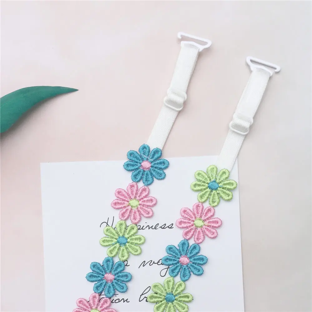 Moly Story Decorative Daisy Bra Straps Women Shoulder Strap Replacement Intimate Accessories Underwear Belt