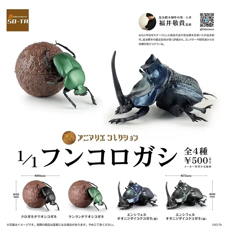 SO-TA Gashapon Capsule Toys Insect Creature Kawaii 1/1 Dung
