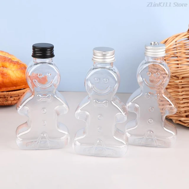 1pc Christmas Gingerbread Man Shaped Water Bottle