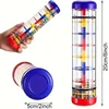 1Pc Rainmaker Musical Toy, Rain Stick Bell Hand Shaking Toy Montessori Sensory Toy Educational Baby Instrument Toy 6