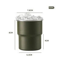 The National Emblem of Saudi Arabia Logo New Stainless Steel Cup Beer Mug with Lid wood 300ml Outdoor Camping Coffee Mug 5