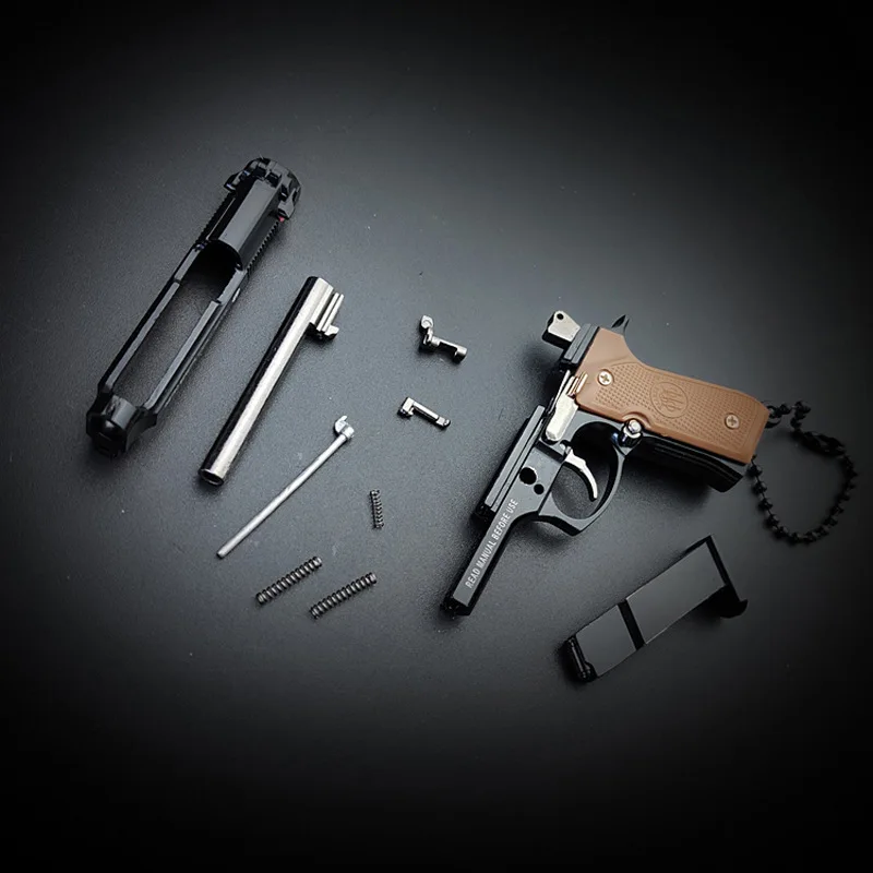 Metal Gun Model BERETTA 92F Untitled Model Metal Keychain Gift 4