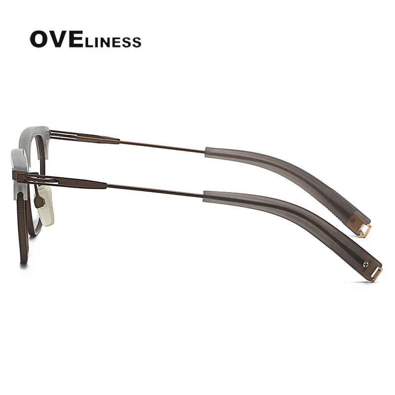 Fashion Square Pure Titanium Glasses Frame for Men Women Optical male eyeglasses frames Prescription Myopia eye glasses eyewear